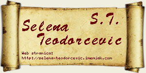 Selena Teodorčević vizit kartica